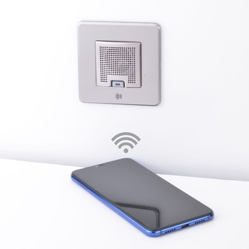 Slimline Screwless 1 gang Bluetooth audio speaker (TWS Function)