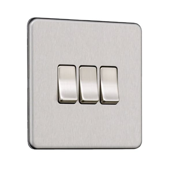 Slimline Screwless 3G Light Switch