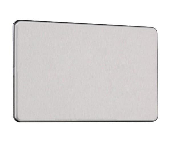 Slimline Screwless 2G Blank Plate