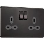 Slimline Screwless 2G Light Switch