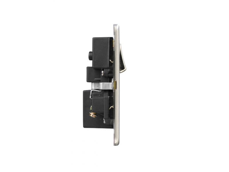 Flat Plate Screwless 1G Socket with Dual USB Charger (2.1A)