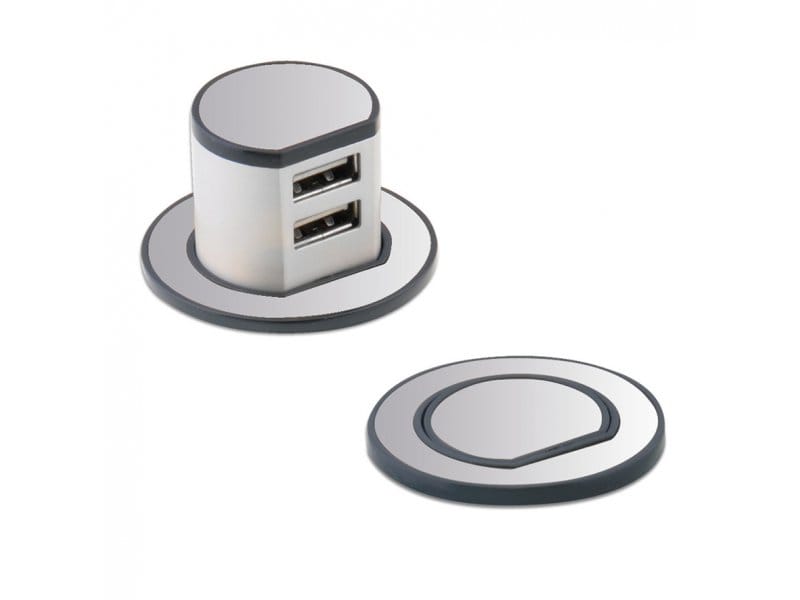 Miniature Pop-Up Dual USB Charger
