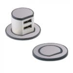 Miniature Pop-Up Dual USB Charger