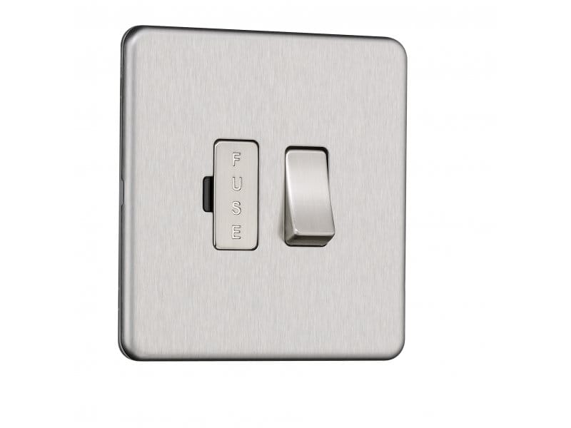 Slimline Screwless 13A Switched Fused Spur