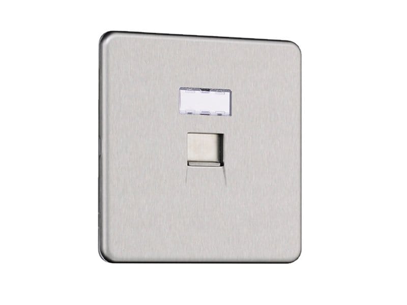 Slimline Screwless 1G RJ45 Computer Socket (CAT6)