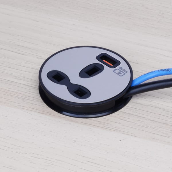 Desktop Power Unit -13A Socket Outlet with USB-A Outlet