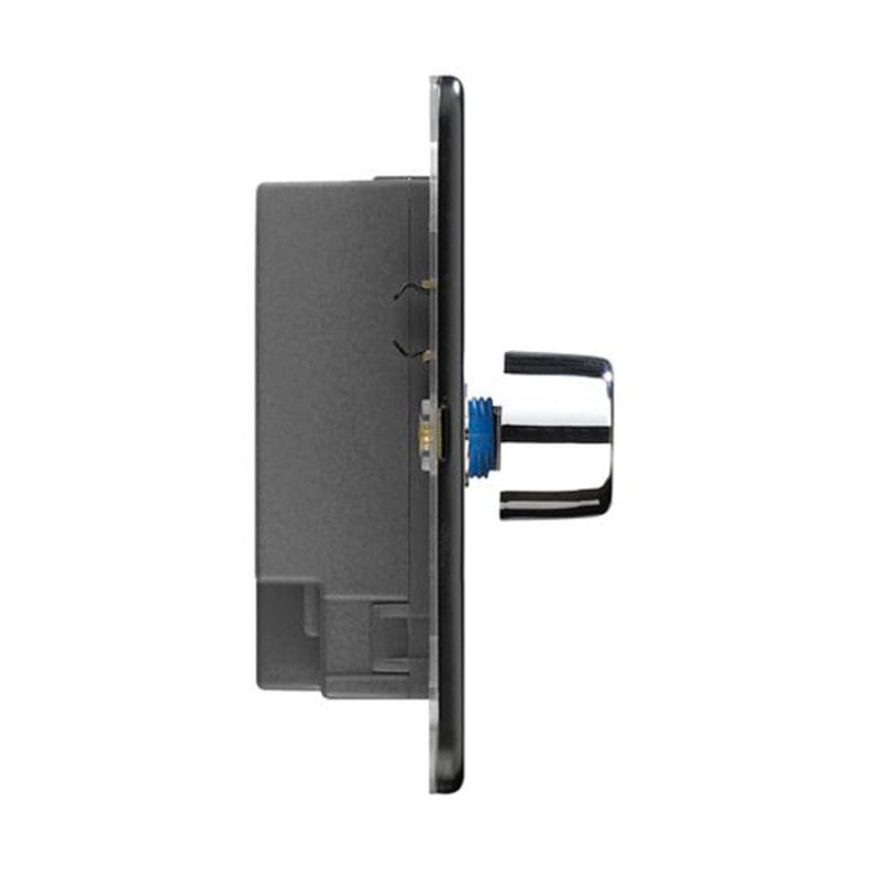 Slimline Screwless 1G 2 way 200W Universal LED Dimmer Switch (Trailing Edge) (Pack of 3)