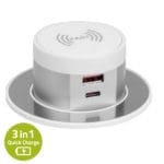 Pop Up wireless 3 in 1 quick charger
