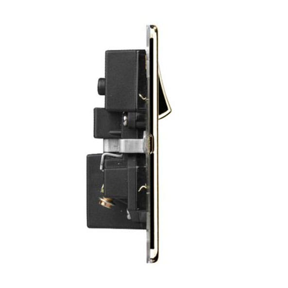 Slimline Screwless 2G Socket with Dual USB-A Quick Charger (4A)