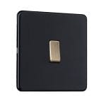 Flat Plate Screwless 1G DP Switched Single Socket