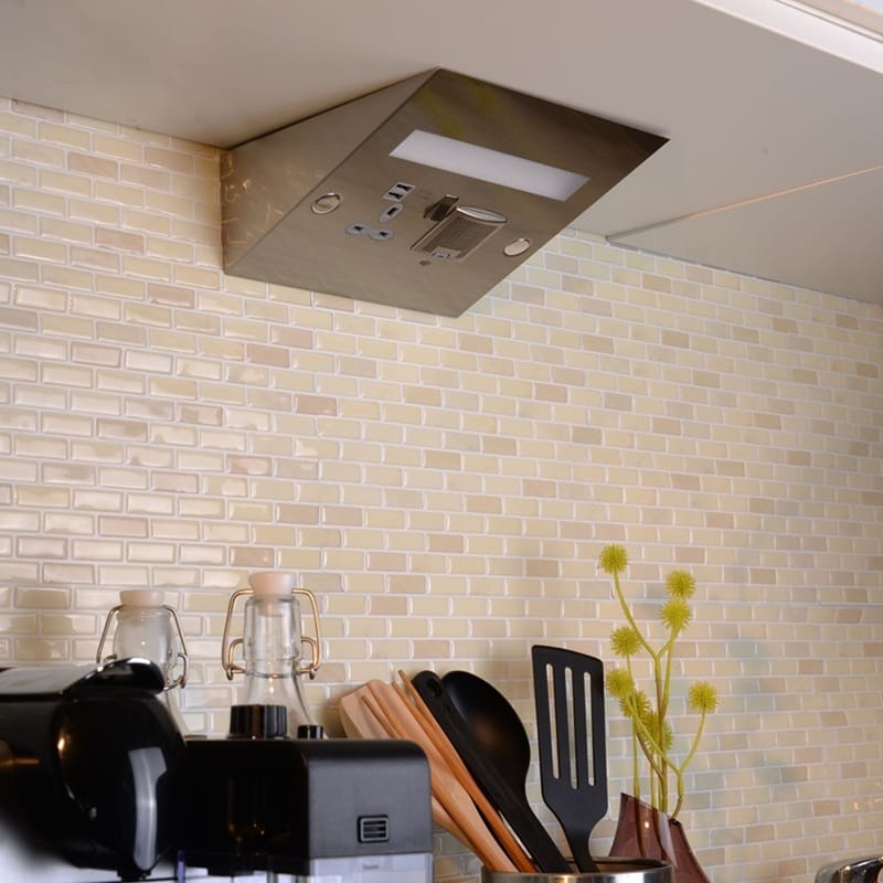 USB Power Station (Under Cabinet) with BS Socket, Dual USB-A charger, bluetooth speaker and LED Light