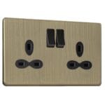 Slimline Screwless 2G Light Switch