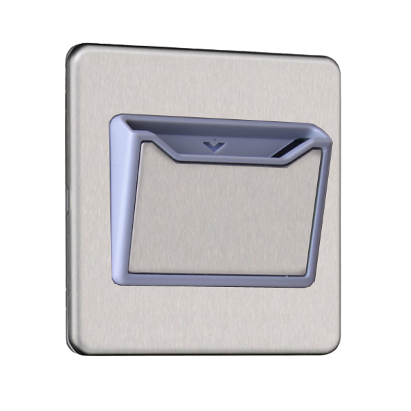 Slimline Screwless 1 Gang 32A Key card Switch